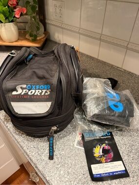 Oxford Sports Humpback Tail Pack Motorcycle Motorbike Black Lifetime Luggage NWT